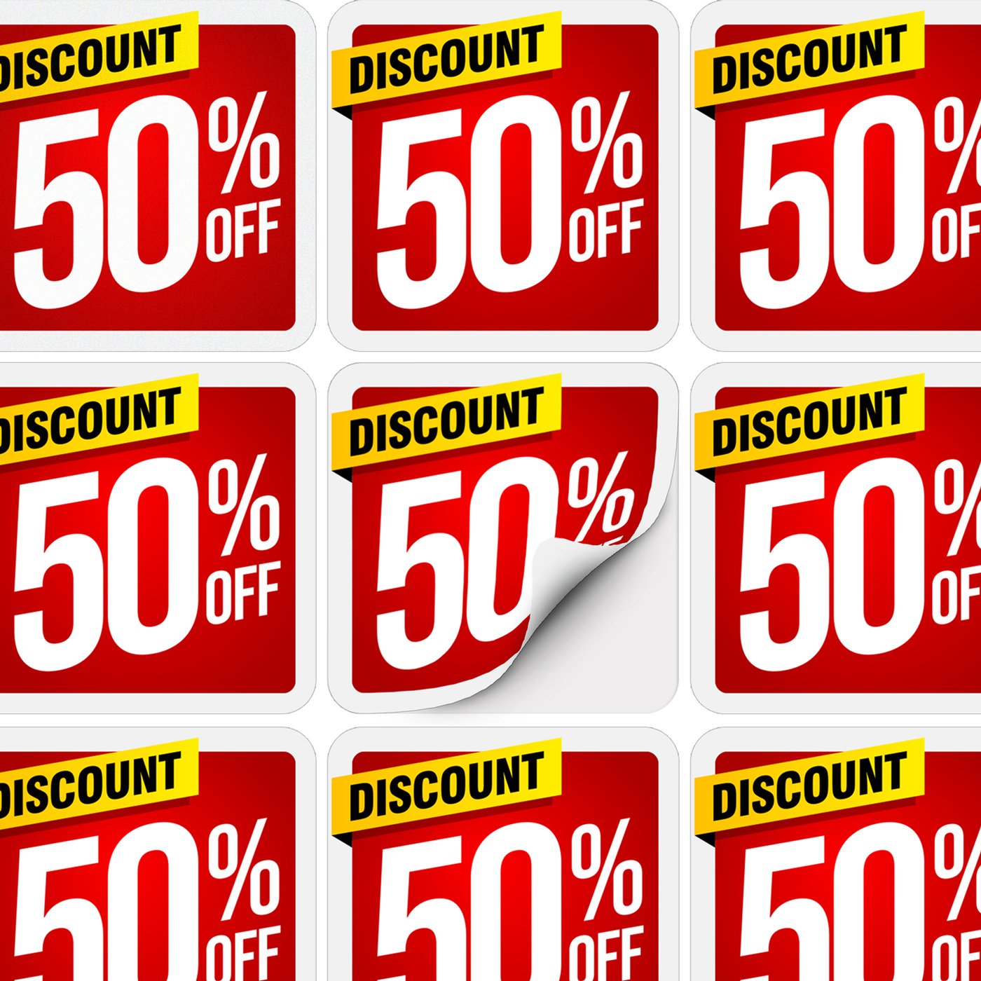 AD Labels 50 x 50mm - Image 2