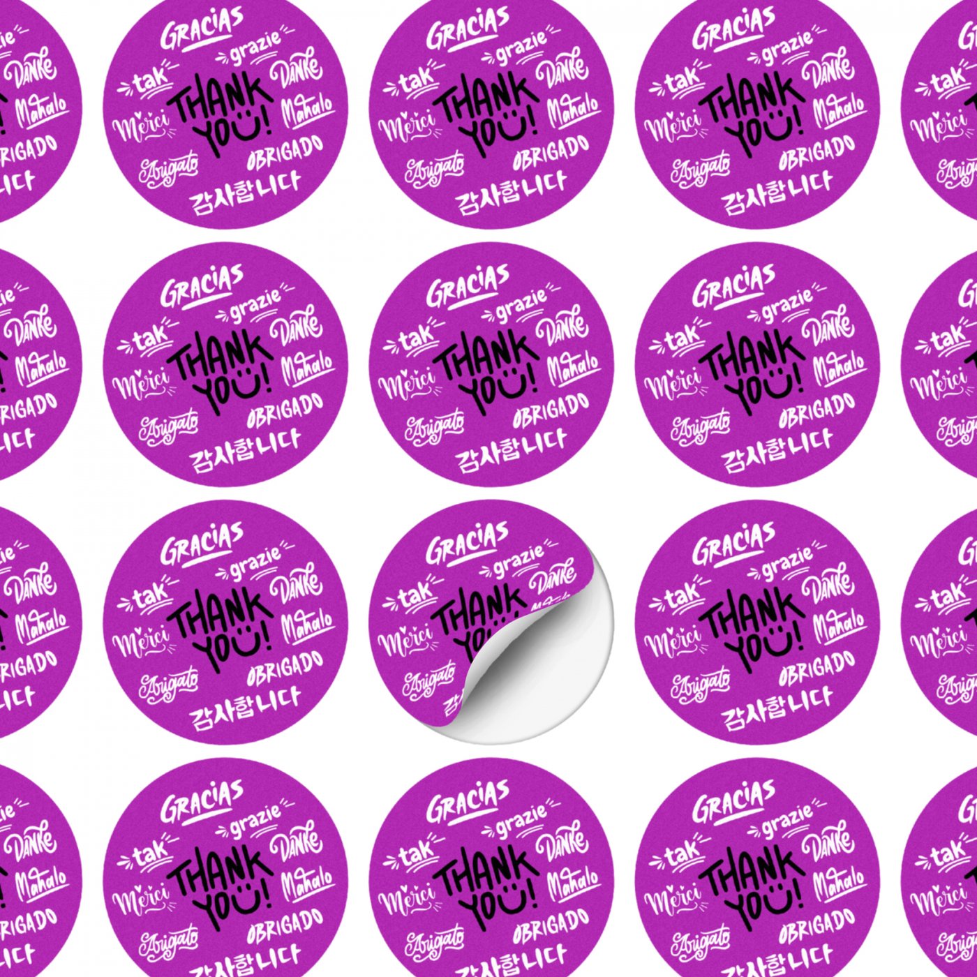 AD Labels 60mm - Circle - Image 2