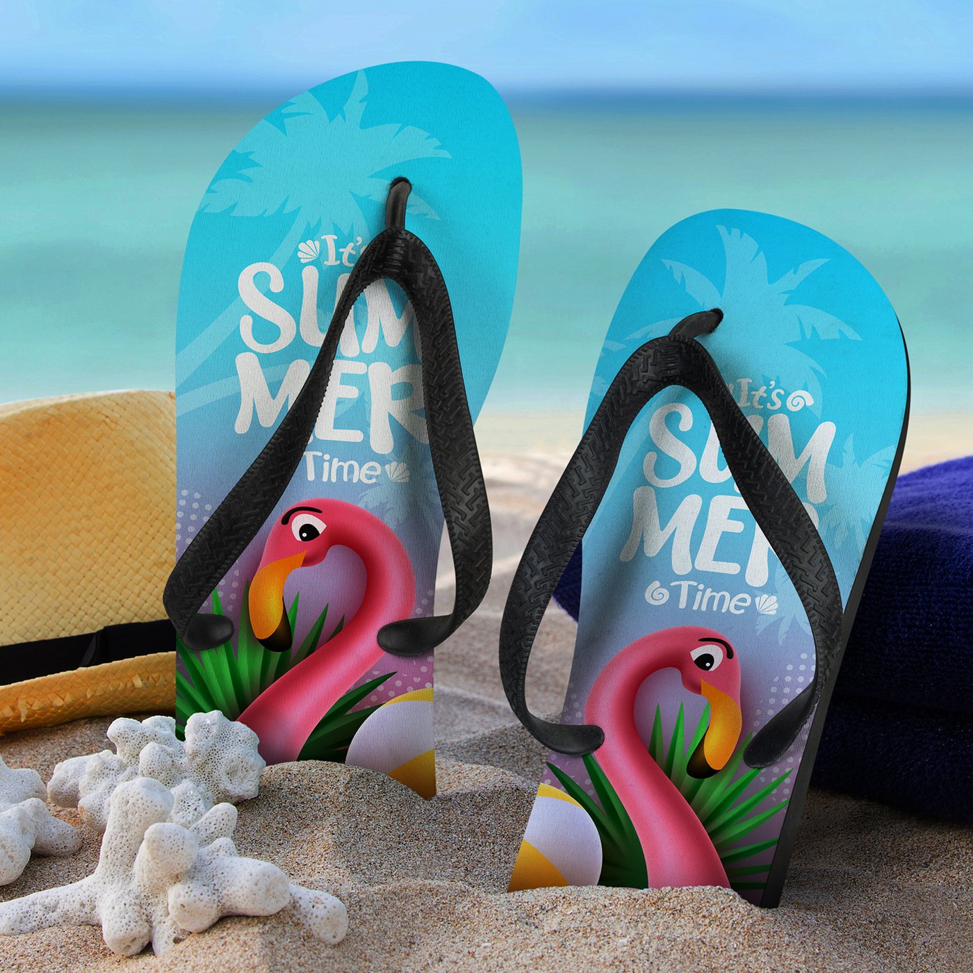 Full Colour Flip Flops