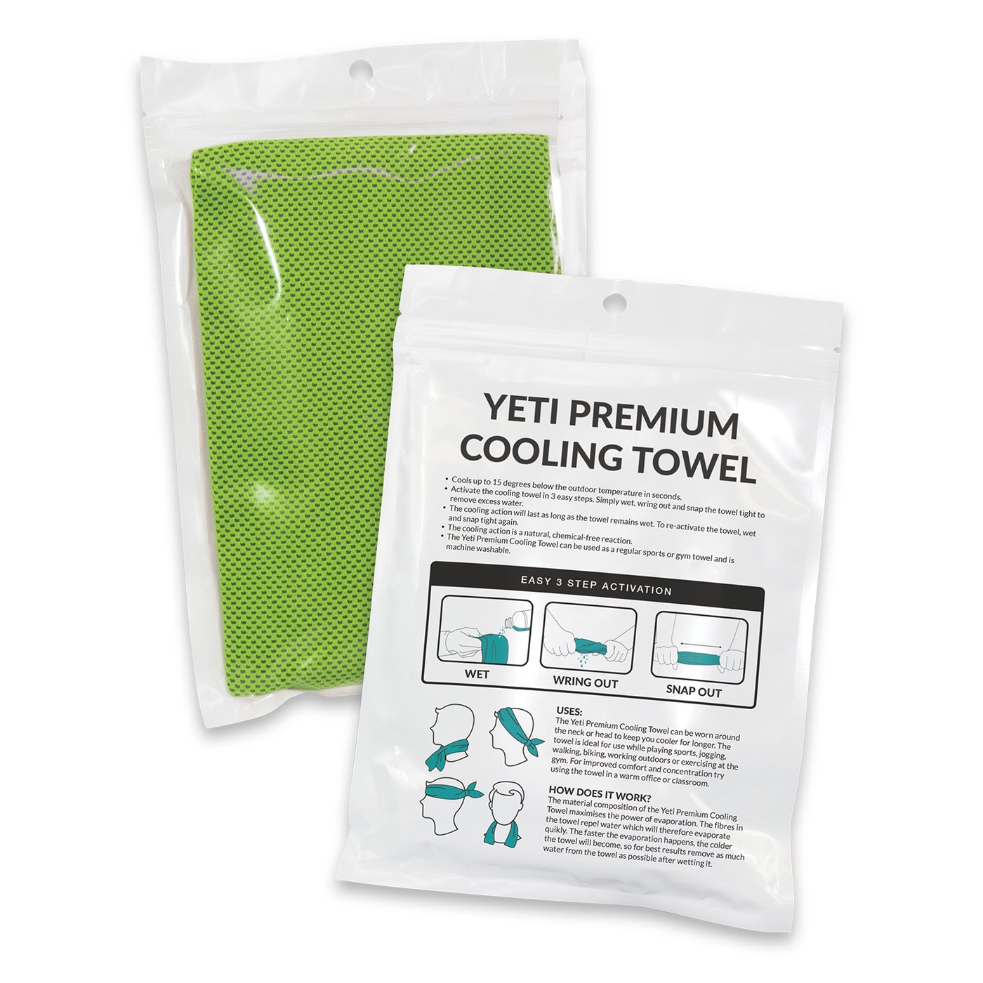 Yeti Premium Cooling Towel – Pouch