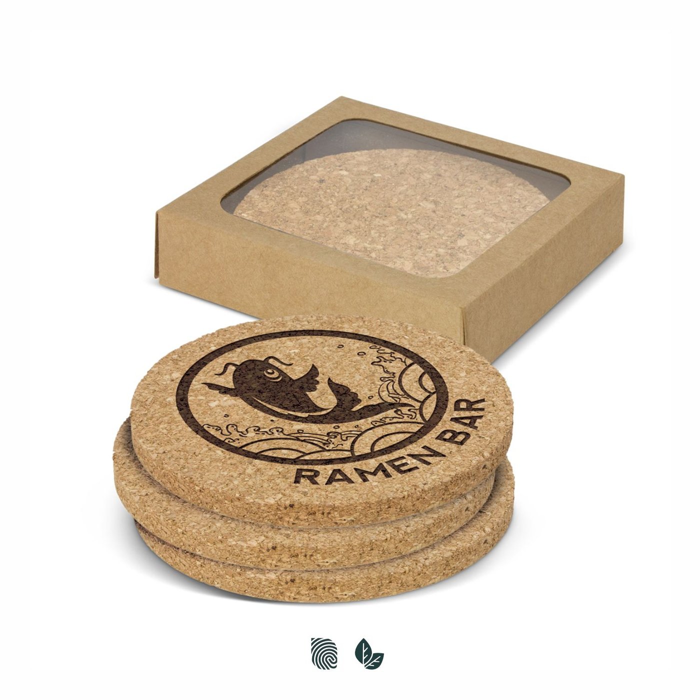 Oakridge Cork Coaster Round – Set of 4