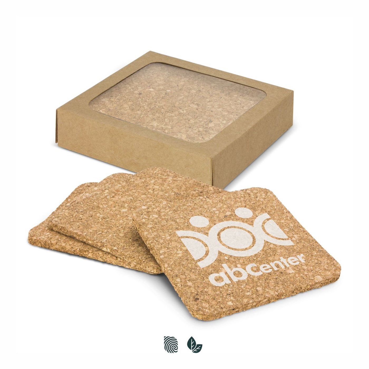 Oakridge Cork Coaster Square – Set of 4
