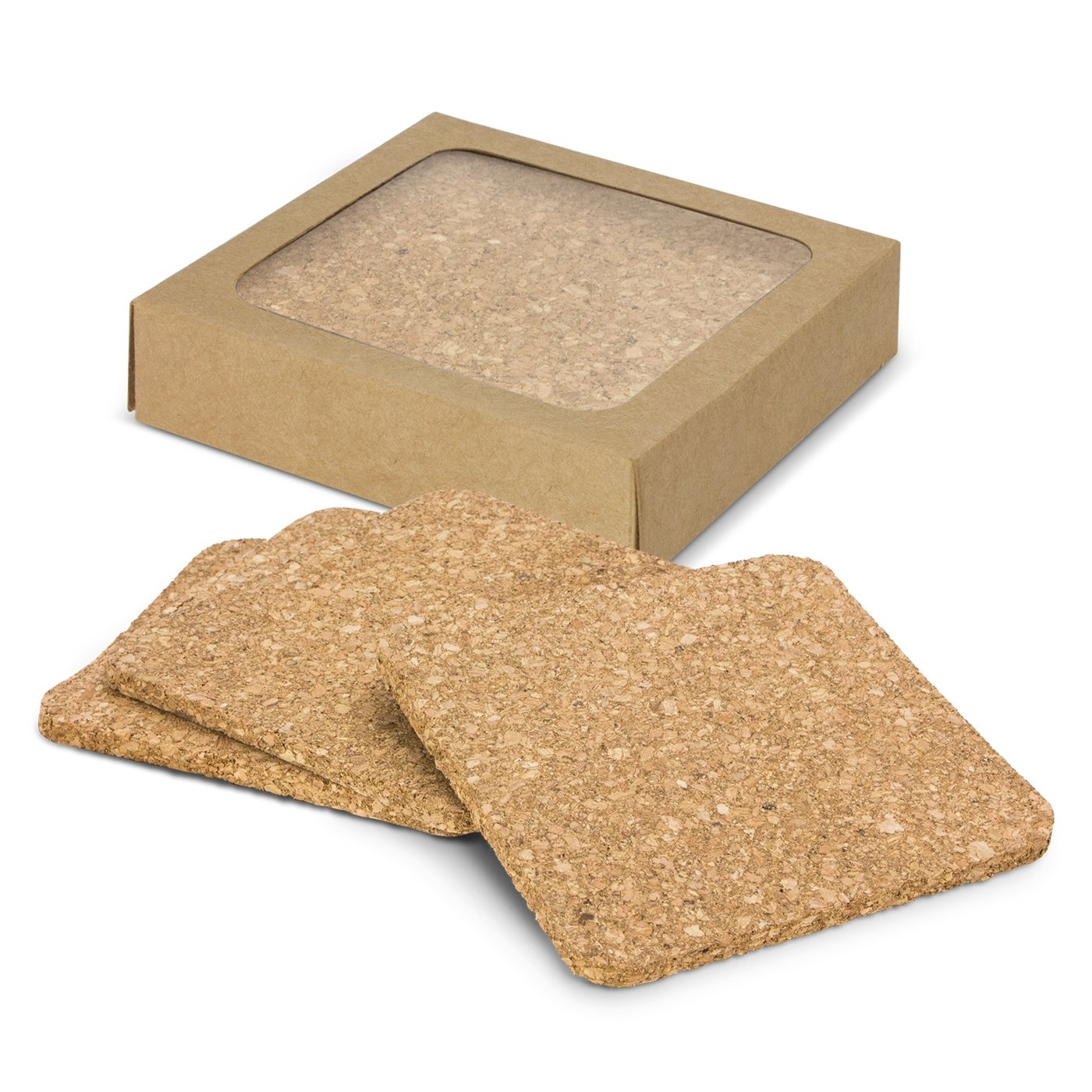 Oakridge Cork Coaster Square – Set of 4