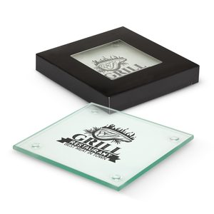 Venice Glass Coaster – Set of 2 – Square