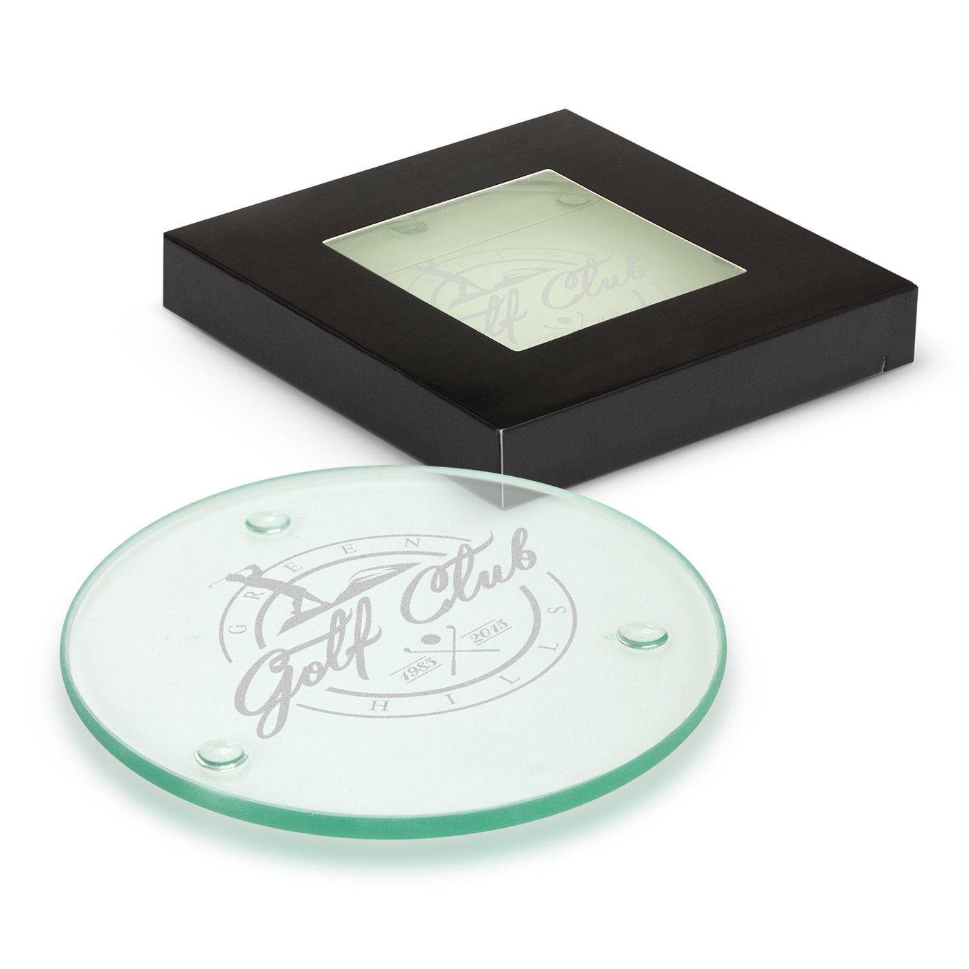 Venice Glass Coaster – Set of 2 – Round