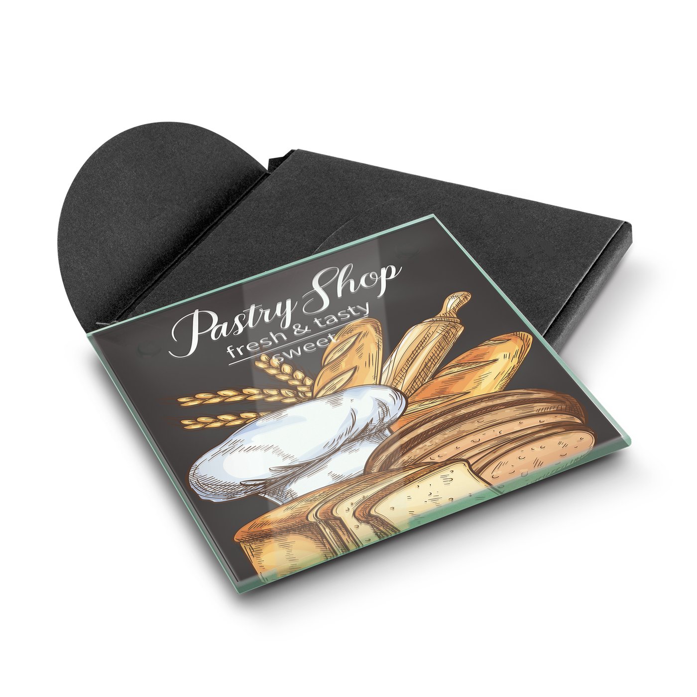 Venice Single Glass Coaster Square – Full Colour