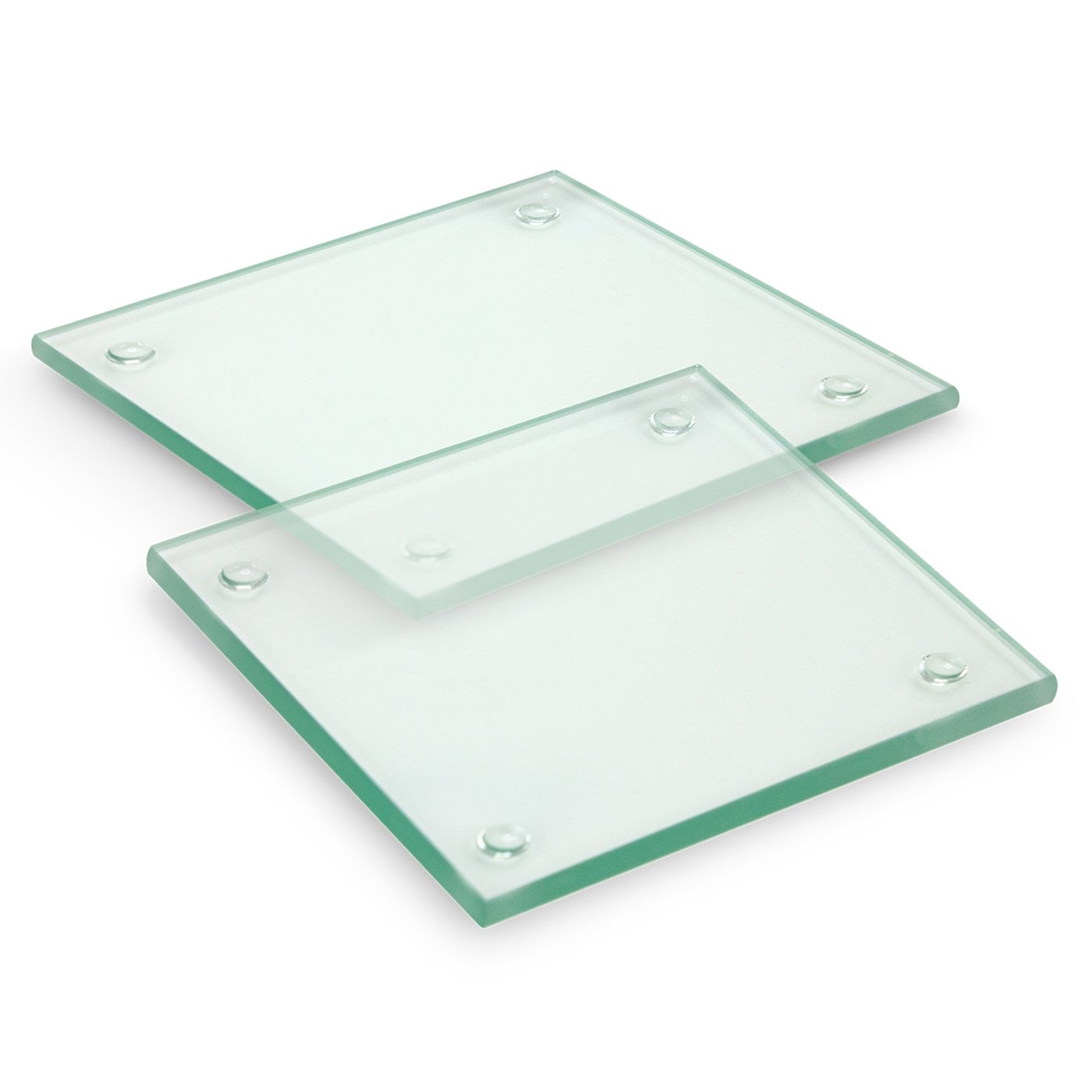 Venice Glass Coaster – Set of 2 – Square – Full Colour