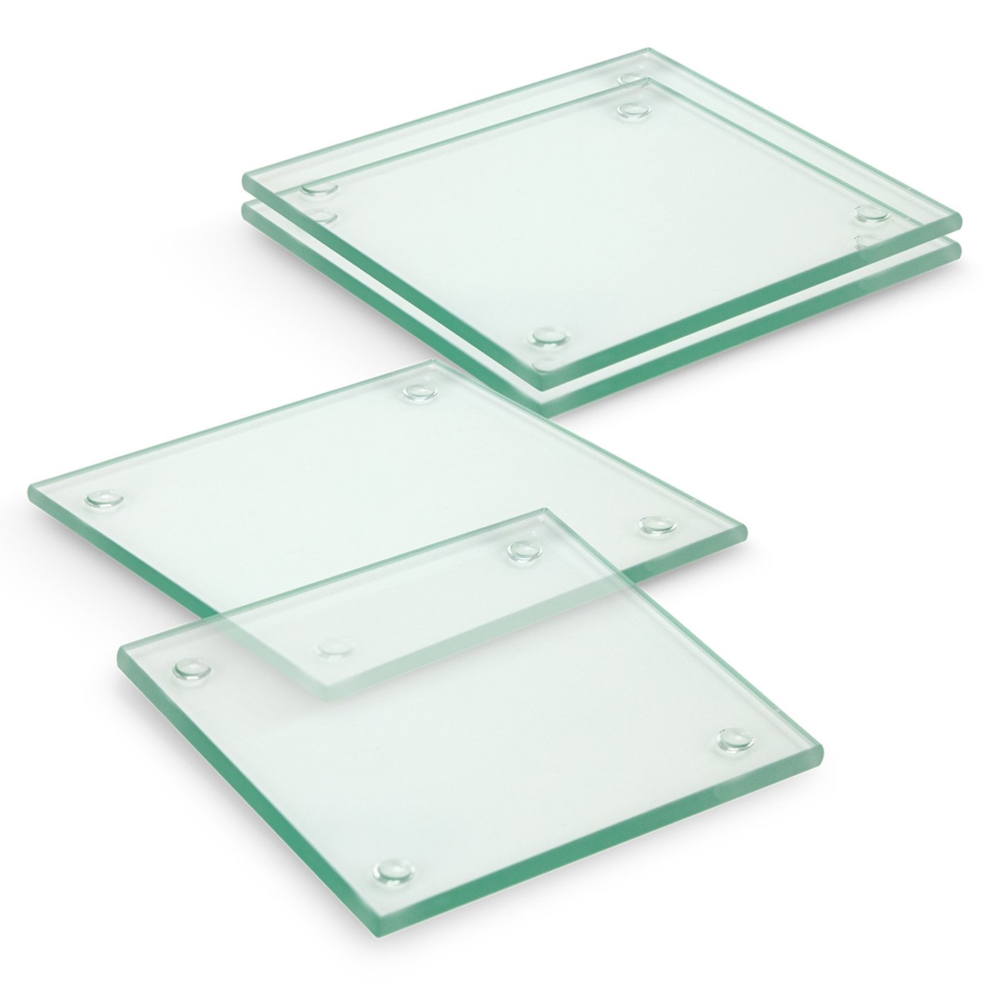 Venice Glass Coaster – Set of 4 – Square – Full Colour