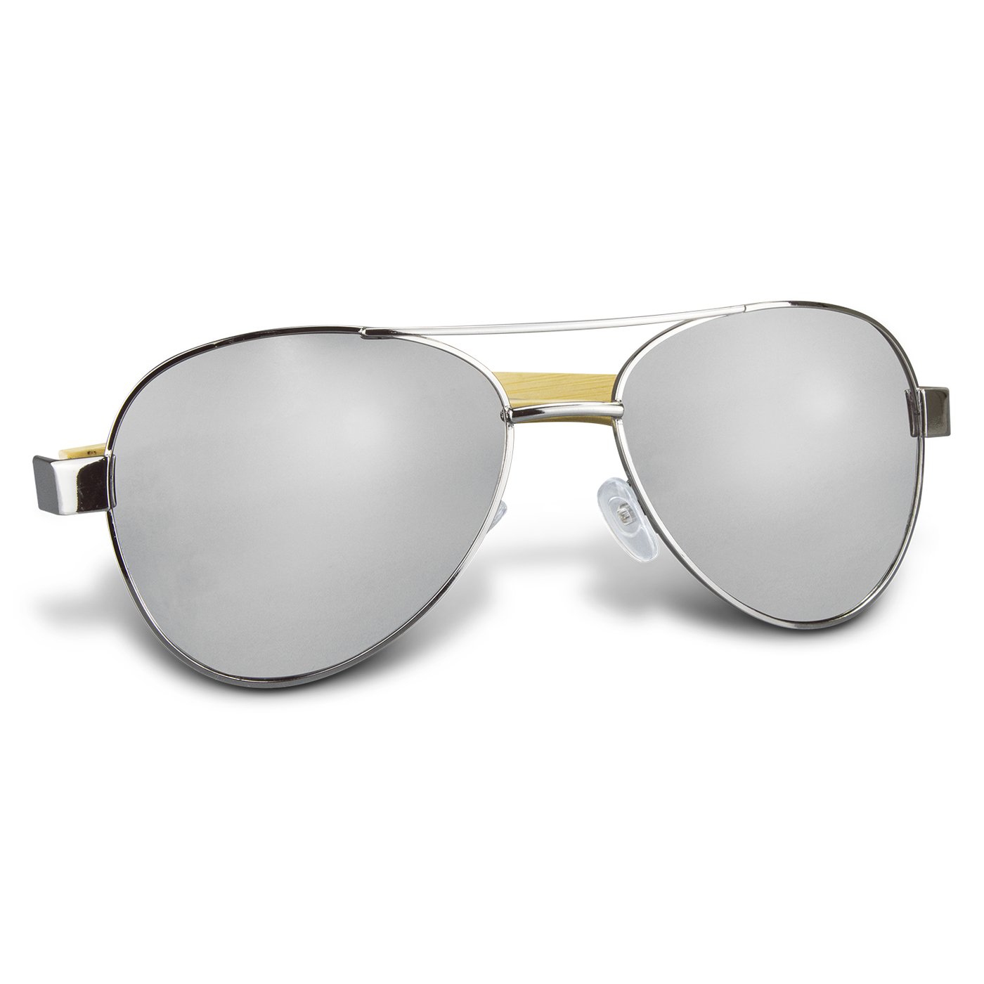 Aviator Mirror Lens Sunglasses – Bamboo
