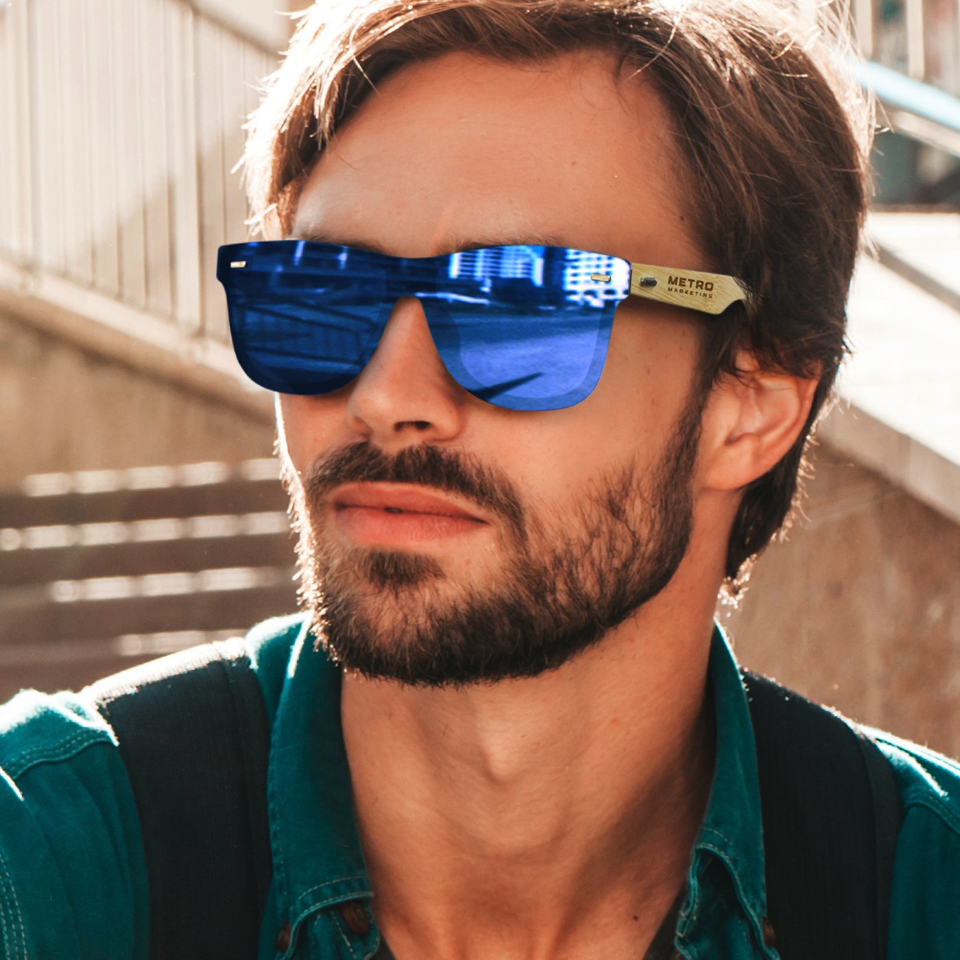 Ryder Mirror Lens Sunglasses – Bamboo