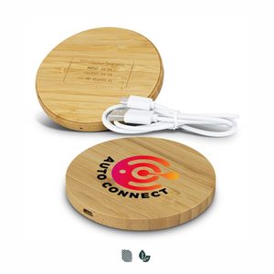 Vita Bamboo Wireless Charger – Round