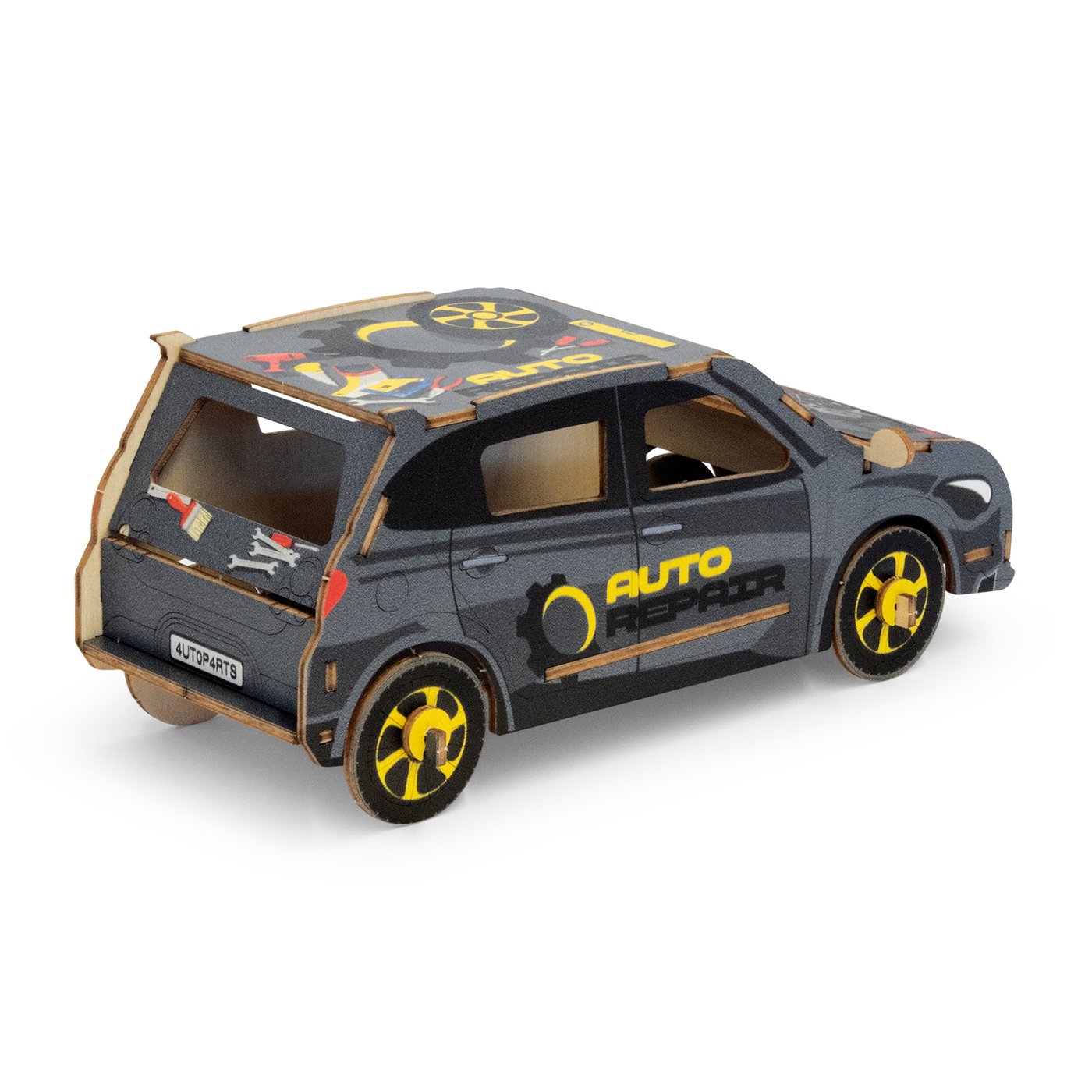 BRANDCRAFT Hatchback Car Wooden Model