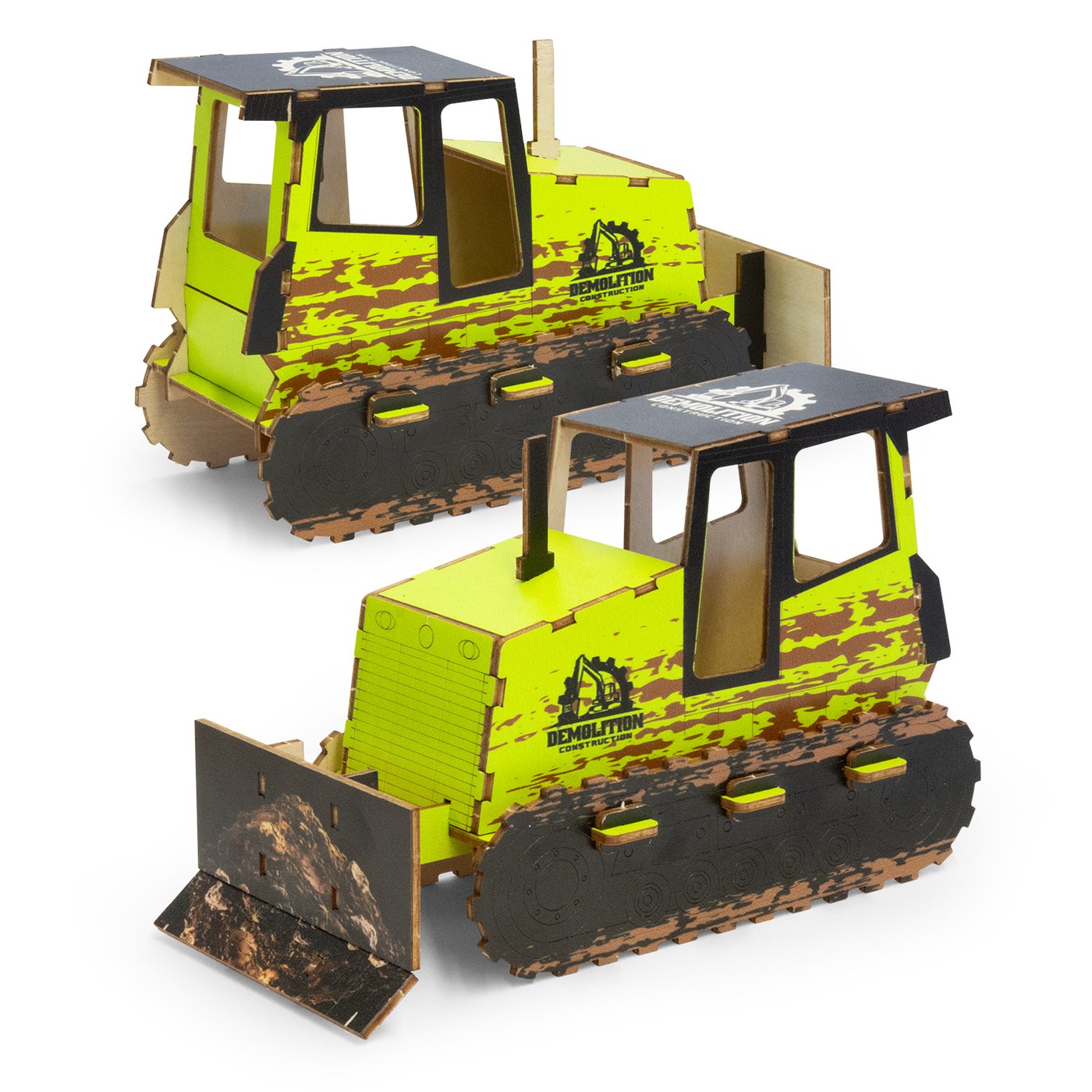 BRANDCRAFT Bulldozer Wooden Model