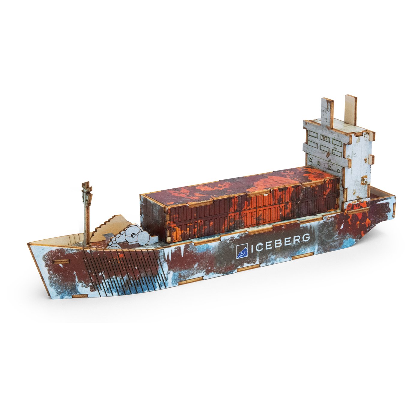 BRANDCRAFT Cargo Ship Wooden Model