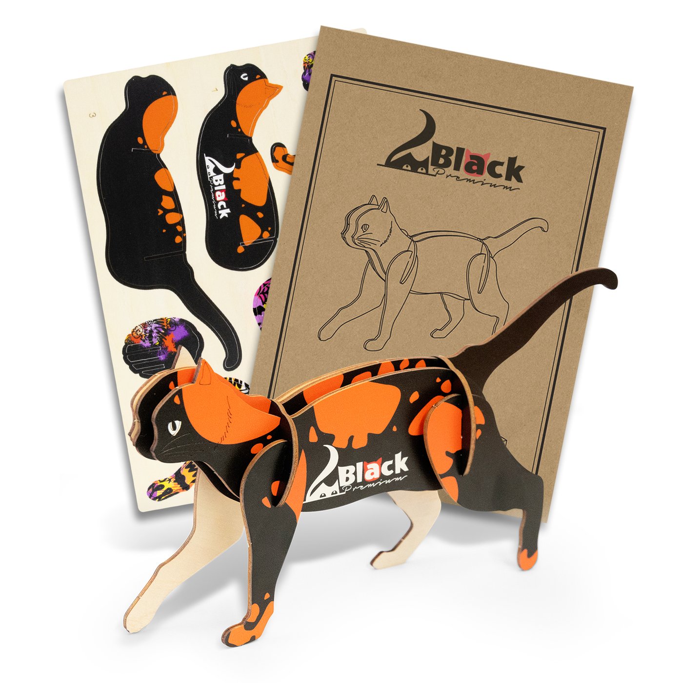 BRANDCRAFT Cat Wooden Model