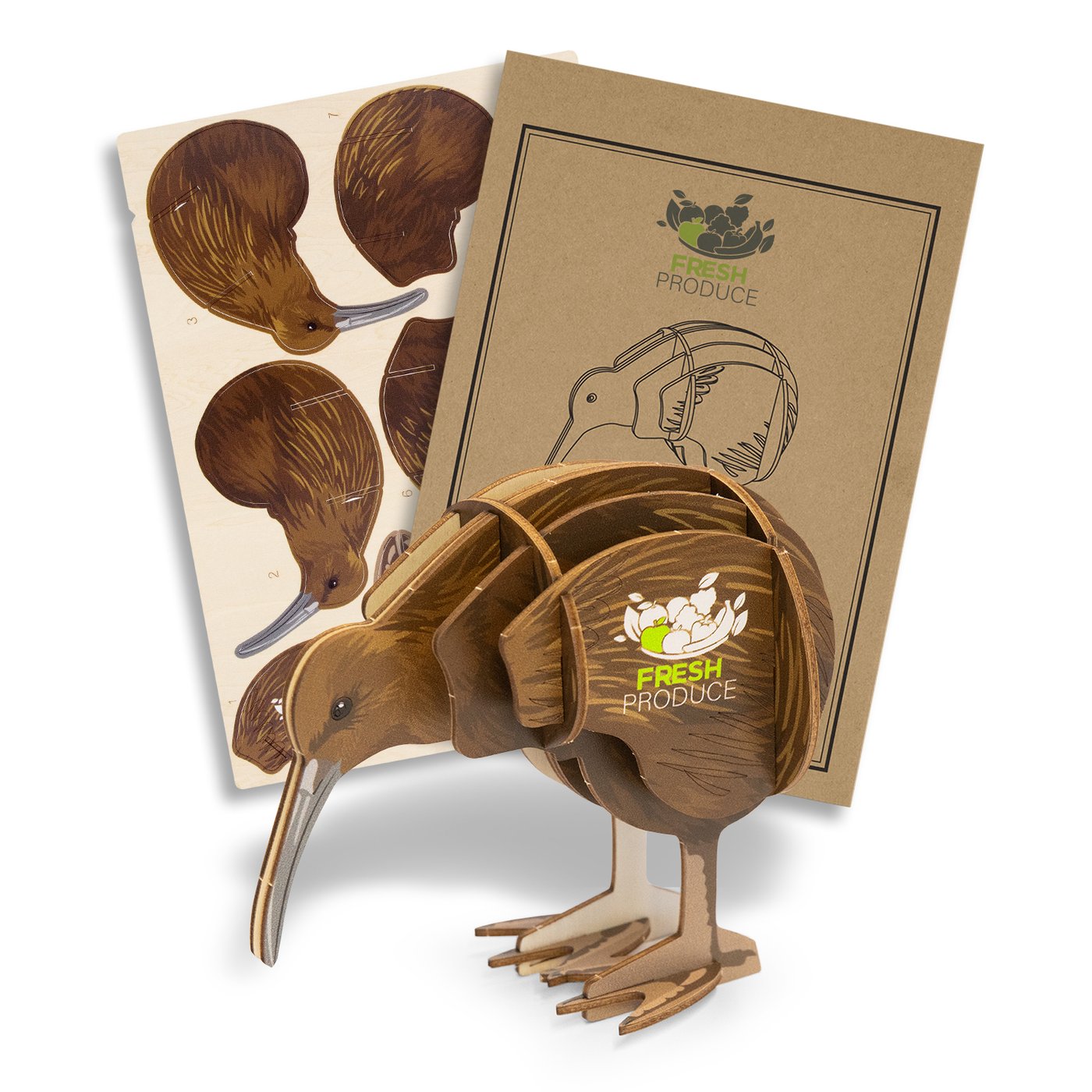 BRANDCRAFT Kiwi Wooden Model