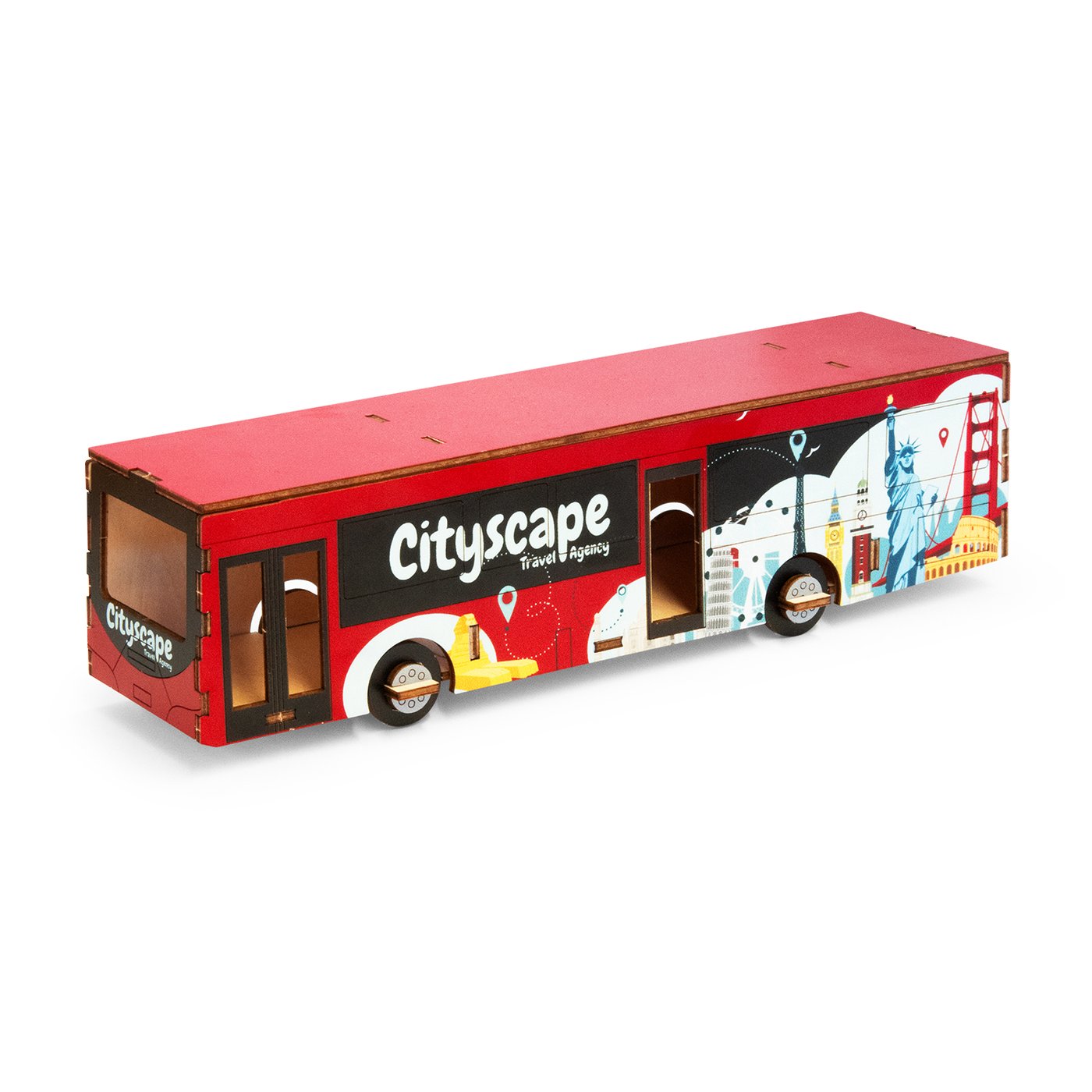 BRANDCRAFT Bus Wooden Model
