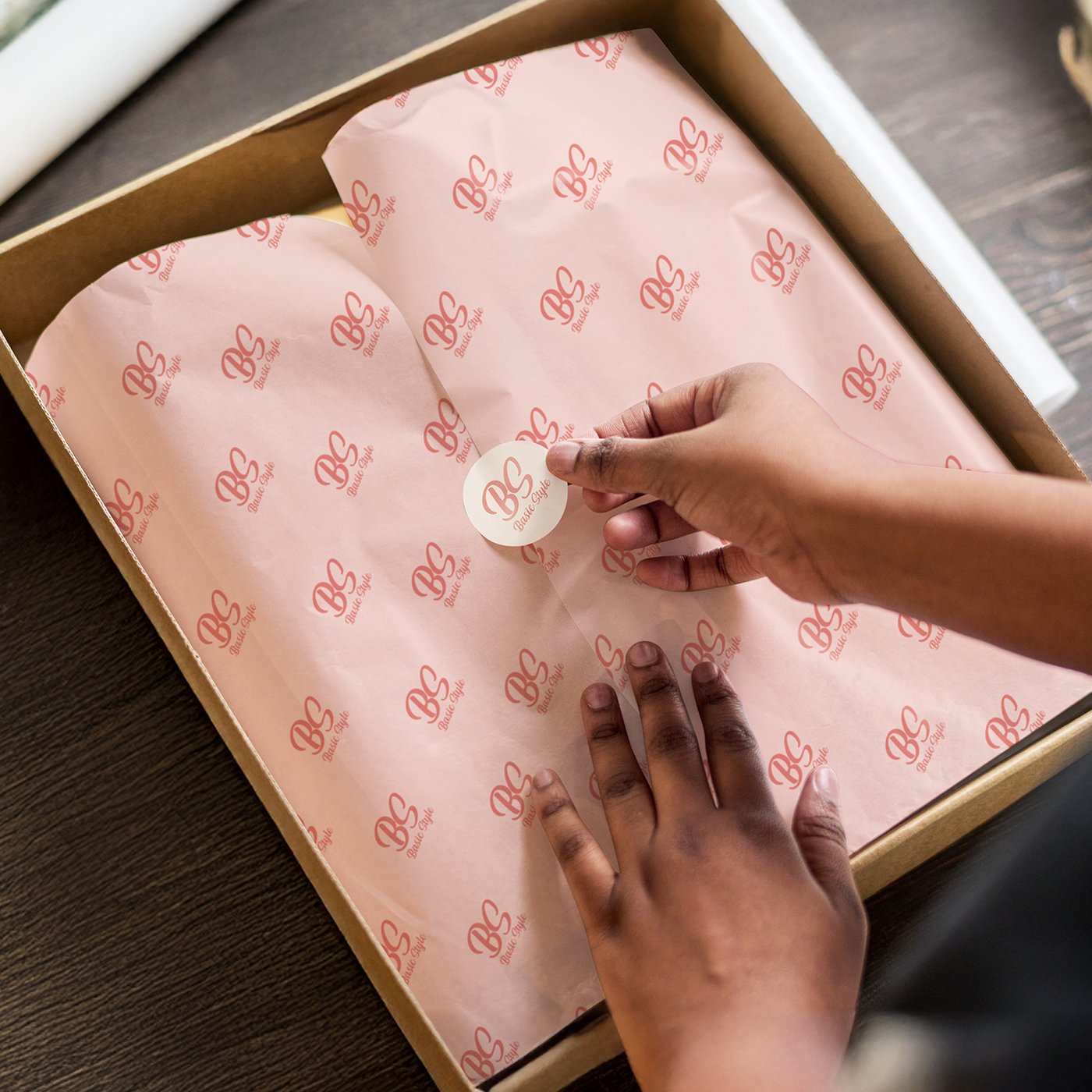 Custom Tissue Paper with Envelope – Colour