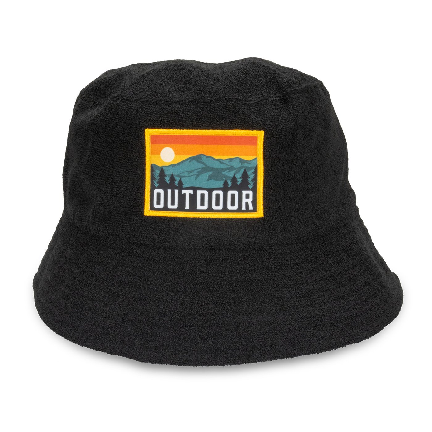 Terry Towelling Bucket Hat with Full Colour Patch