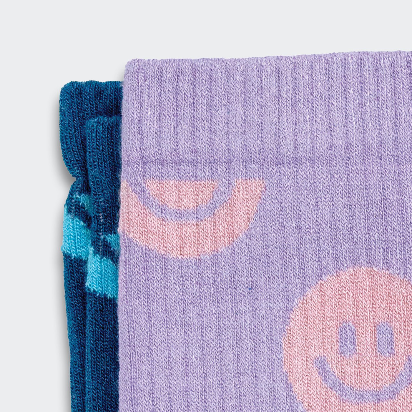 Pixel Knitted Bamboo Crew Socks – Set of 2