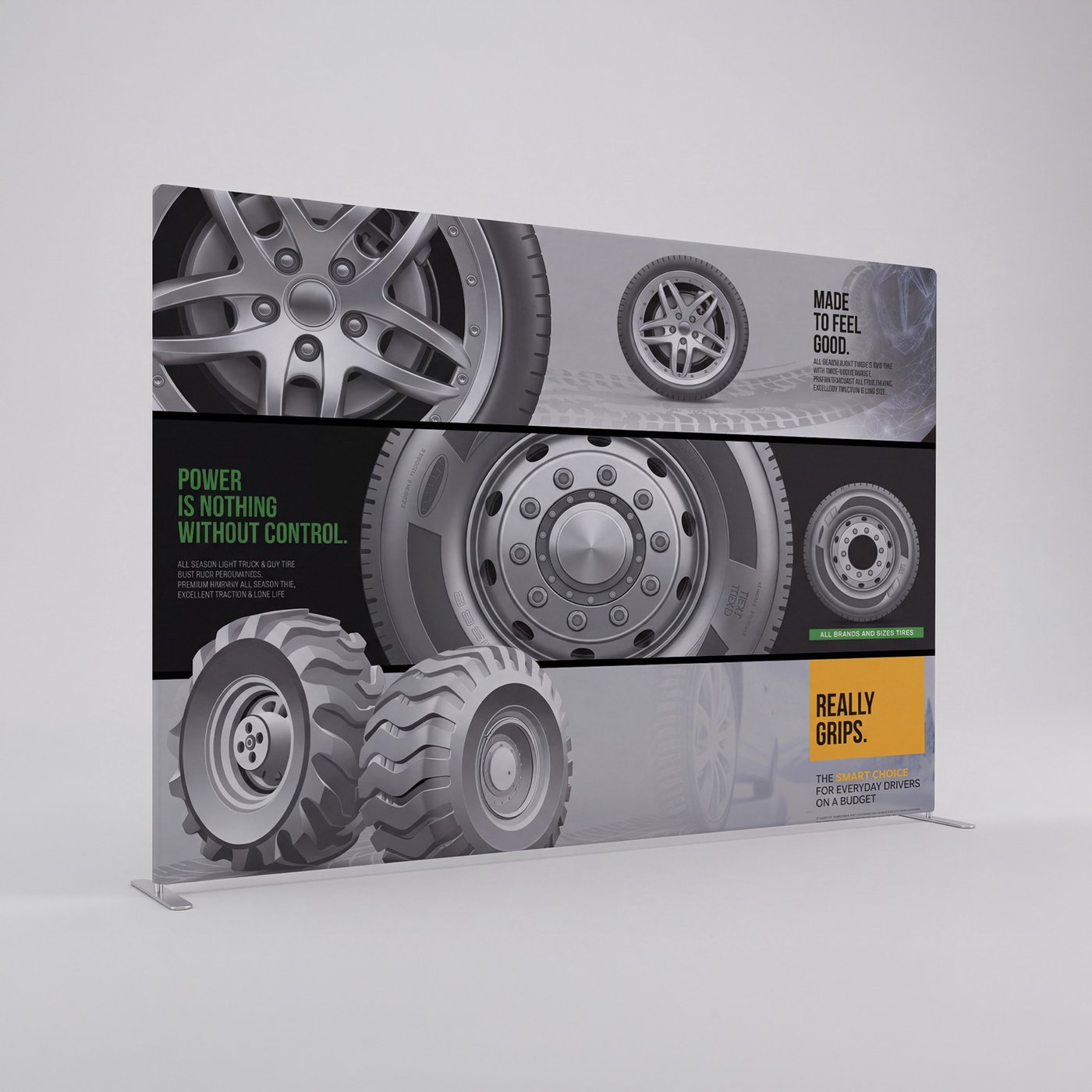 Straight Portable Display Wall – 3m